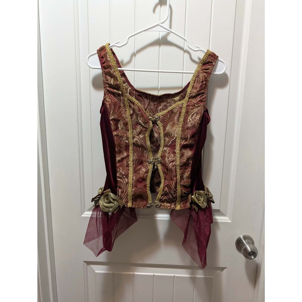 Revolution Dancewear "Fall" Halloween Women's Dance Costume Burgundy Gold